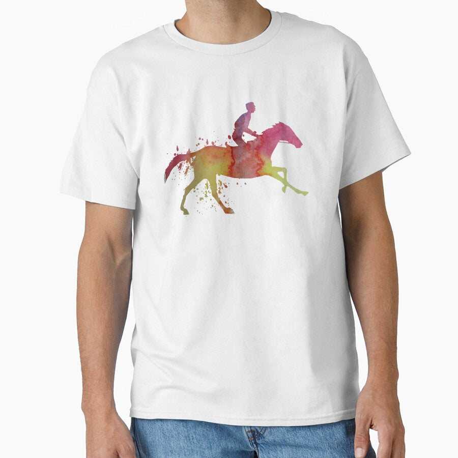 Horse and jockey by BittenByErmines - Adult & Kids T-Shirts, Sweatshirts & Hoodies apparel design preview 1