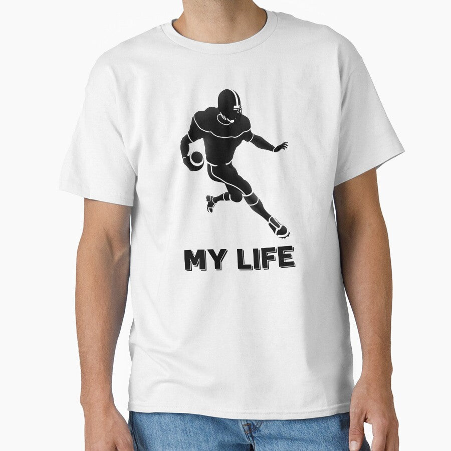 Football is my life by vk09 - Adult & Kids T-Shirts, Sweatshirts & Hoodies apparel design preview 1