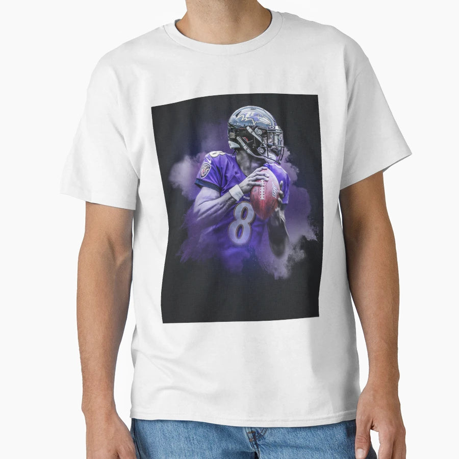Lamar Baltimore Sports Art T-Shirt - Fun Novelty Design for Adults - T-Shirt, Sweatshirt, Hoodie