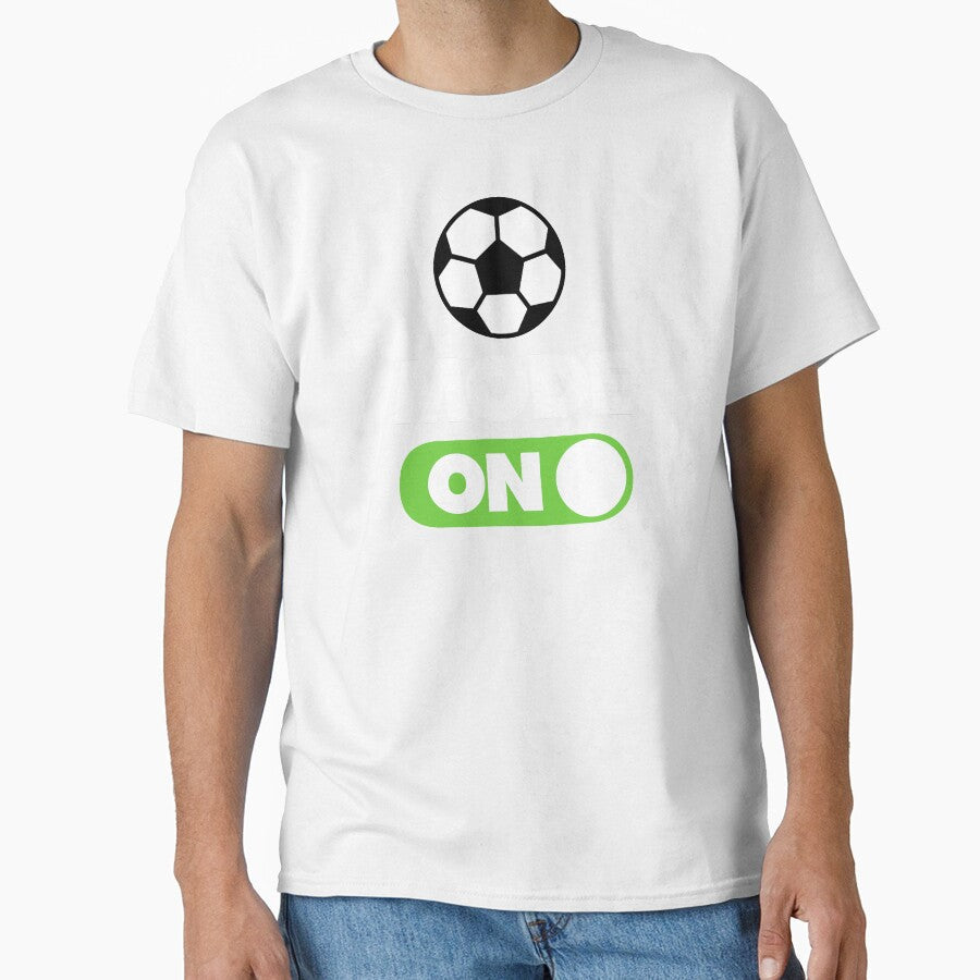 Soccer Mode ON Funny Sports Saying by elhefe - Adult & Kids T-Shirts, Sweatshirts & Hoodies apparel design preview 1
