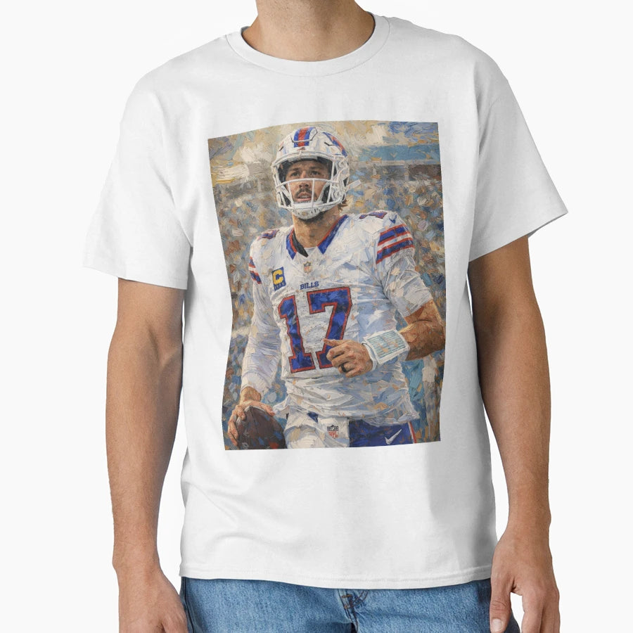 Impressionist Buffalo Football T-Shirt - Casual Everyday Wear for Adults - T-Shirt, Sweatshirt, Hoodie