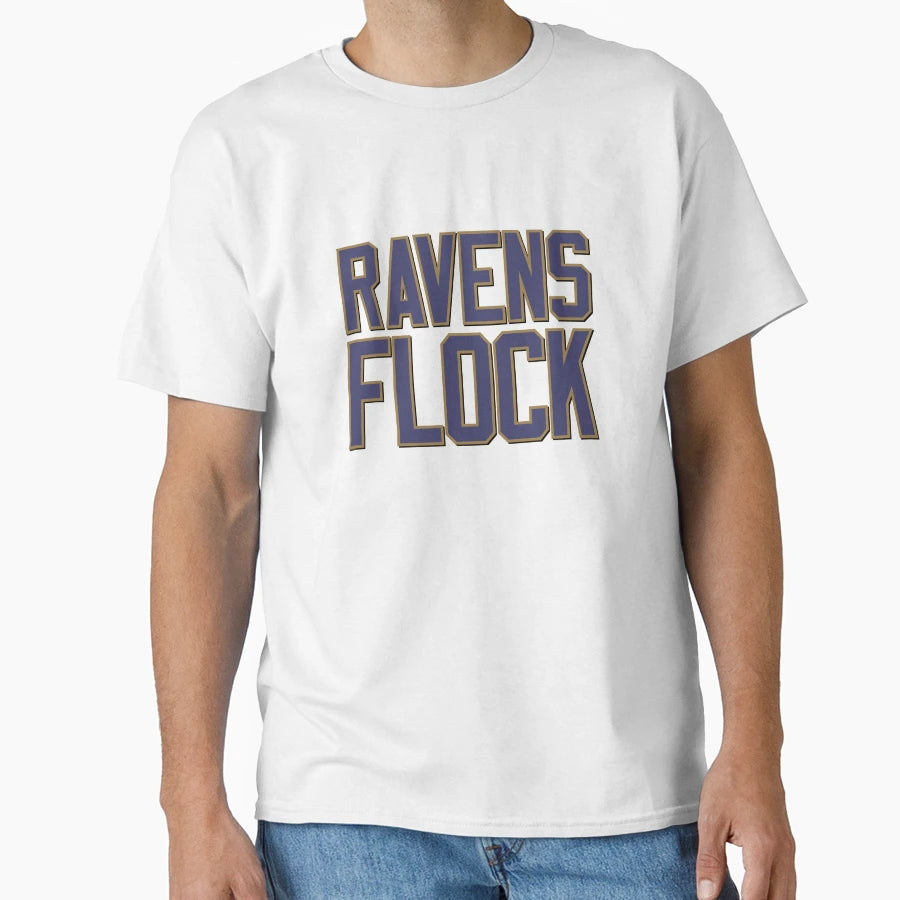 Ravens Flock T-Shirt - Fun Novelty Design for Adults - T-Shirt, Sweatshirt, Hoodie