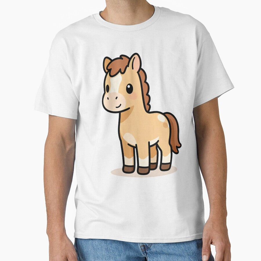 Buckskin Horse Illustration Cute Stylish Art for - Adult & Kids T-Shirts, Sweatshirts & Hoodies apparel design preview 1