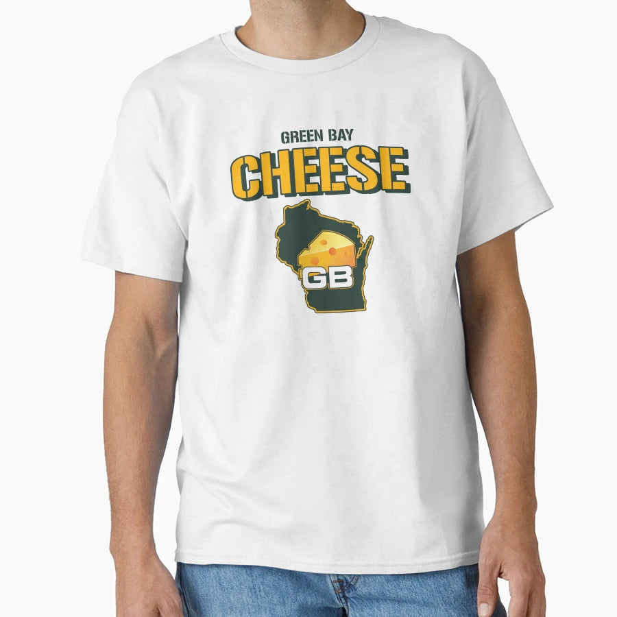 Green Bay Cheese Wordmark T-Shirt - Fun Novelty Design Men Women - T-Shirt, Sweatshirt, Hoodie
