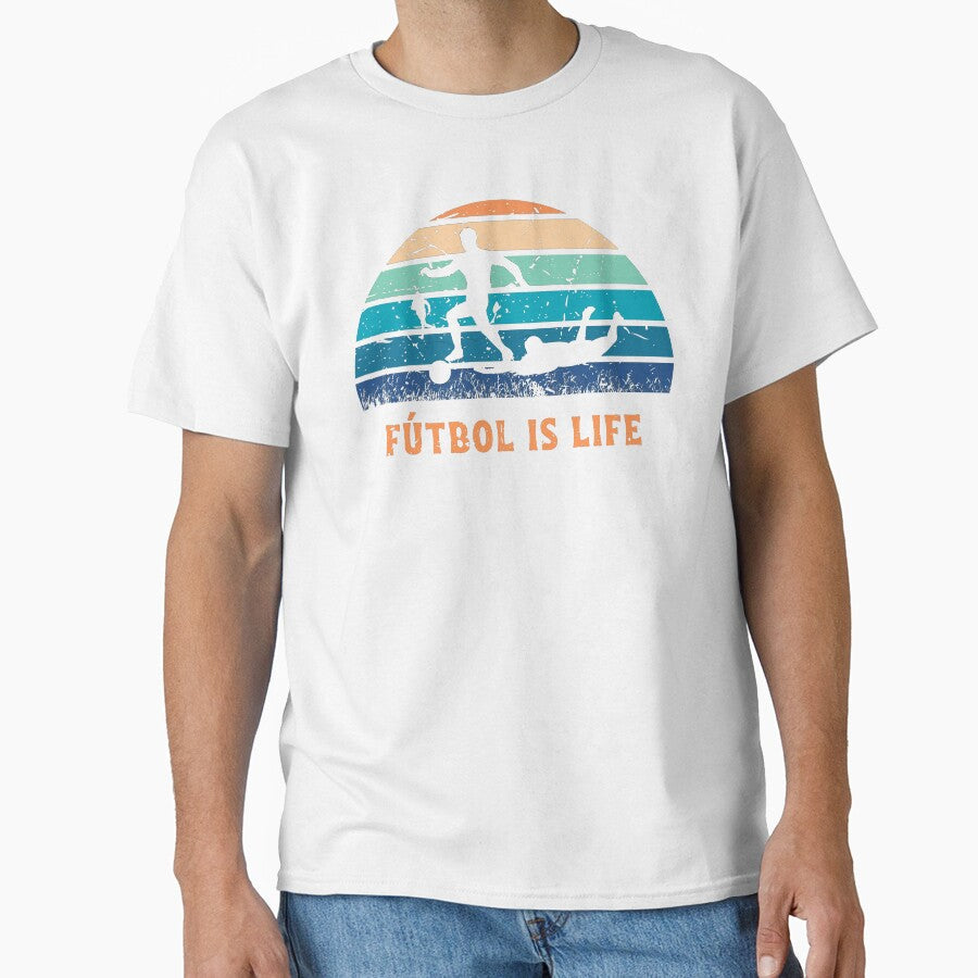 FUTBOL IS LIFE by NickiBille - Adult & Kids T-Shirts, Sweatshirts & Hoodies apparel design preview 1
