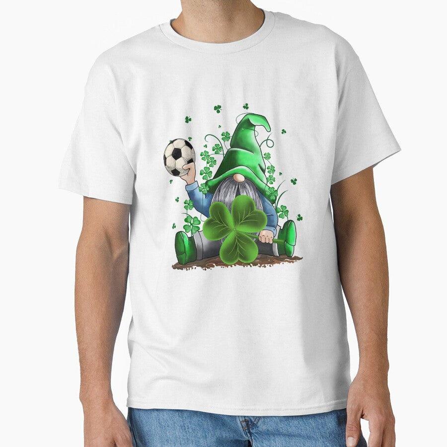 Family Matching Lucky Soccer Gnome Shamrock Graphic - Adult & Kids T-Shirts, Sweatshirts & Hoodies apparel design preview 1