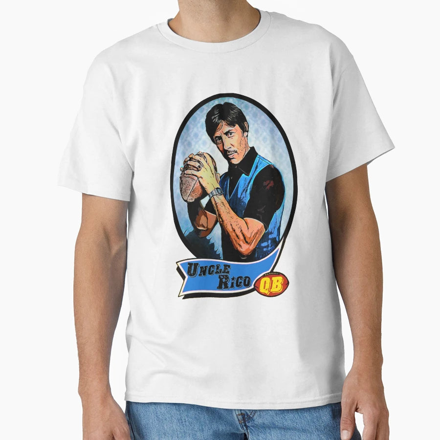 Uncle Rico Football Card T-Shirt - Minimalist Print for Adults - T-Shirt, Sweatshirt, Hoodie