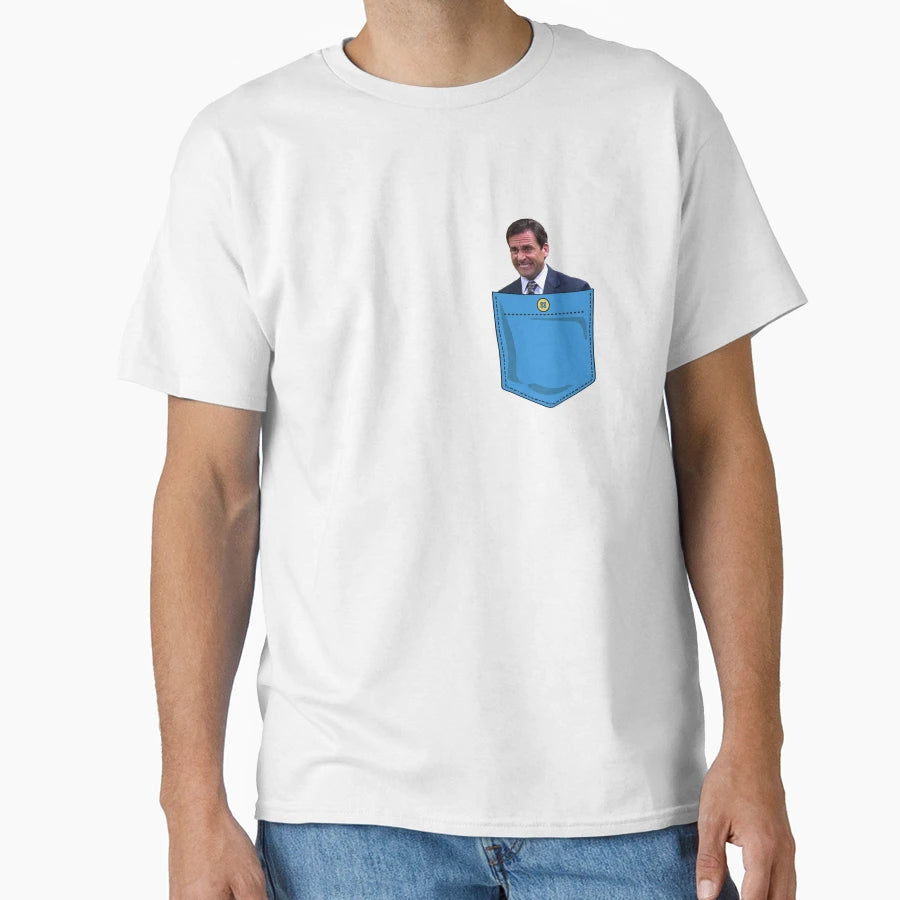 Michael Scott Pocket T-Shirt - Streetwear Style Unisex - T-Shirt, Sweatshirt, Hoodie