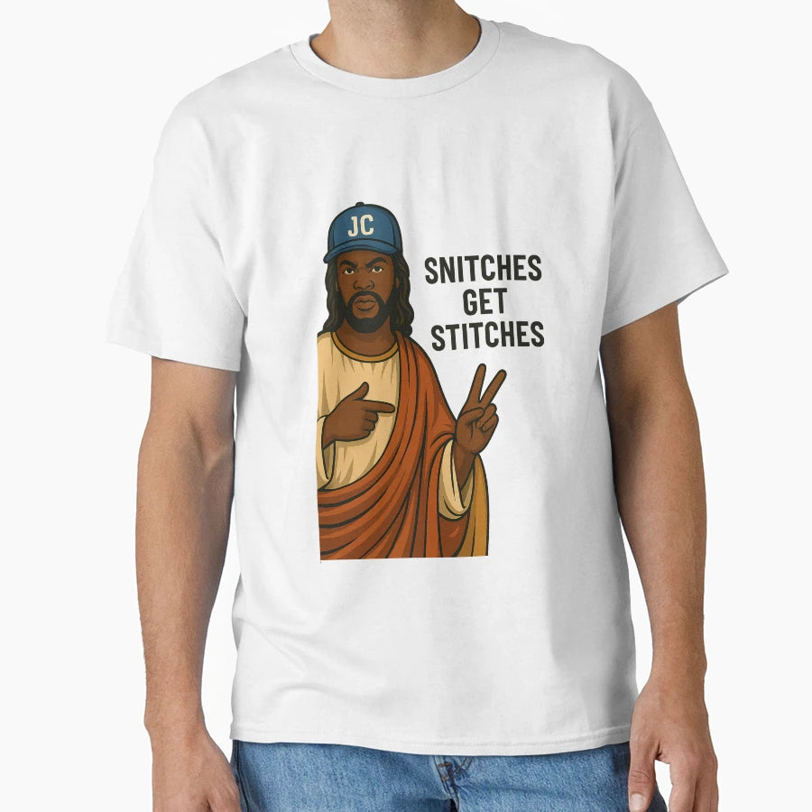 Snitches Get Stitches T-Shirt - Trendy Graphic for Adults - T-Shirt, Sweatshirt, Hoodie