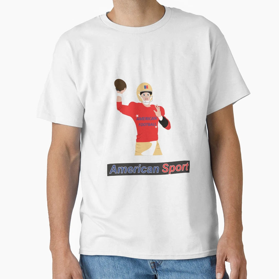 Football Player Action Ball Hand T-Shirt - Unique Graphic Unisex - T-Shirt, Sweatshirt, Hoodie