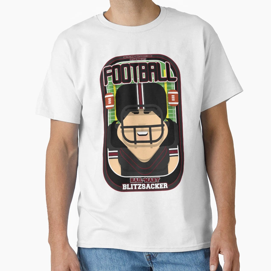 American Football Black And Maroon T-Shirt - Fun Novelty Design Unisex - T-Shirt, Sweatshirt, Hoodie