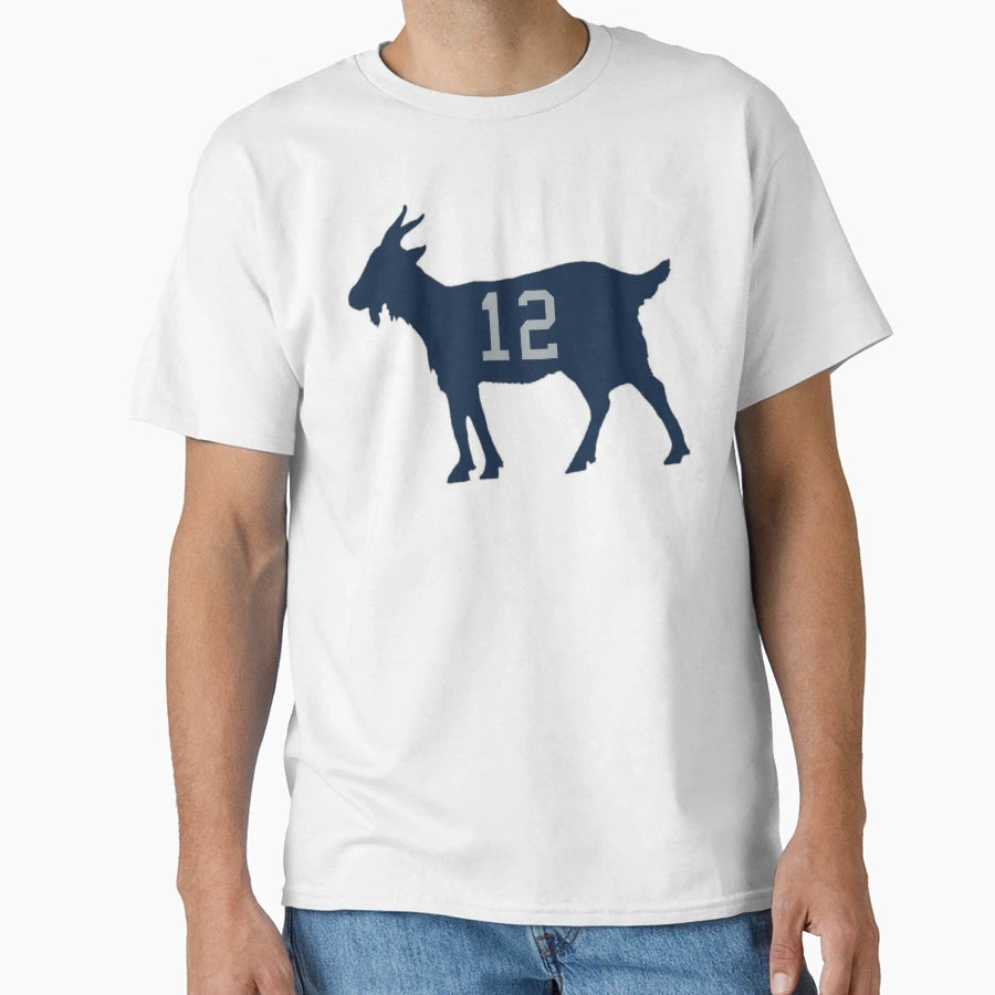 Brady Is Goat 12 T-Shirt - Graphic Print Men Women - T-Shirt, Sweatshirt, Hoodie