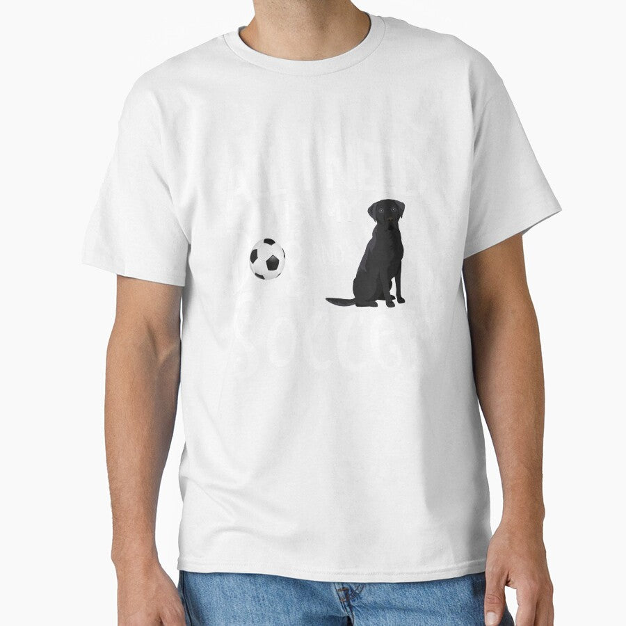 Black Labrador Retriever Dog Lover Soccer Player - Adult & Kids T-Shirts, Sweatshirts & Hoodies apparel design preview 1