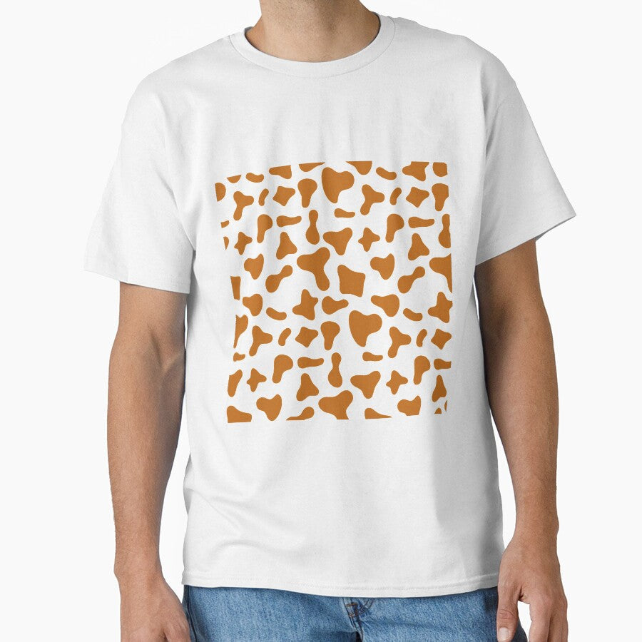 Caramel Cow Pattern on White Holstein by - Adult & Kids T-Shirts, Sweatshirts & Hoodies apparel design preview 1