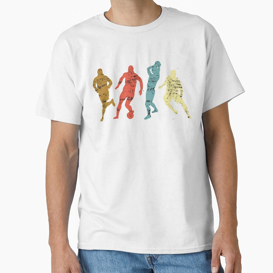 Classic Retro Vintage Style Soccer by Idiosyncrats - Adult & Kids T-Shirts, Sweatshirts & Hoodies apparel design preview 1