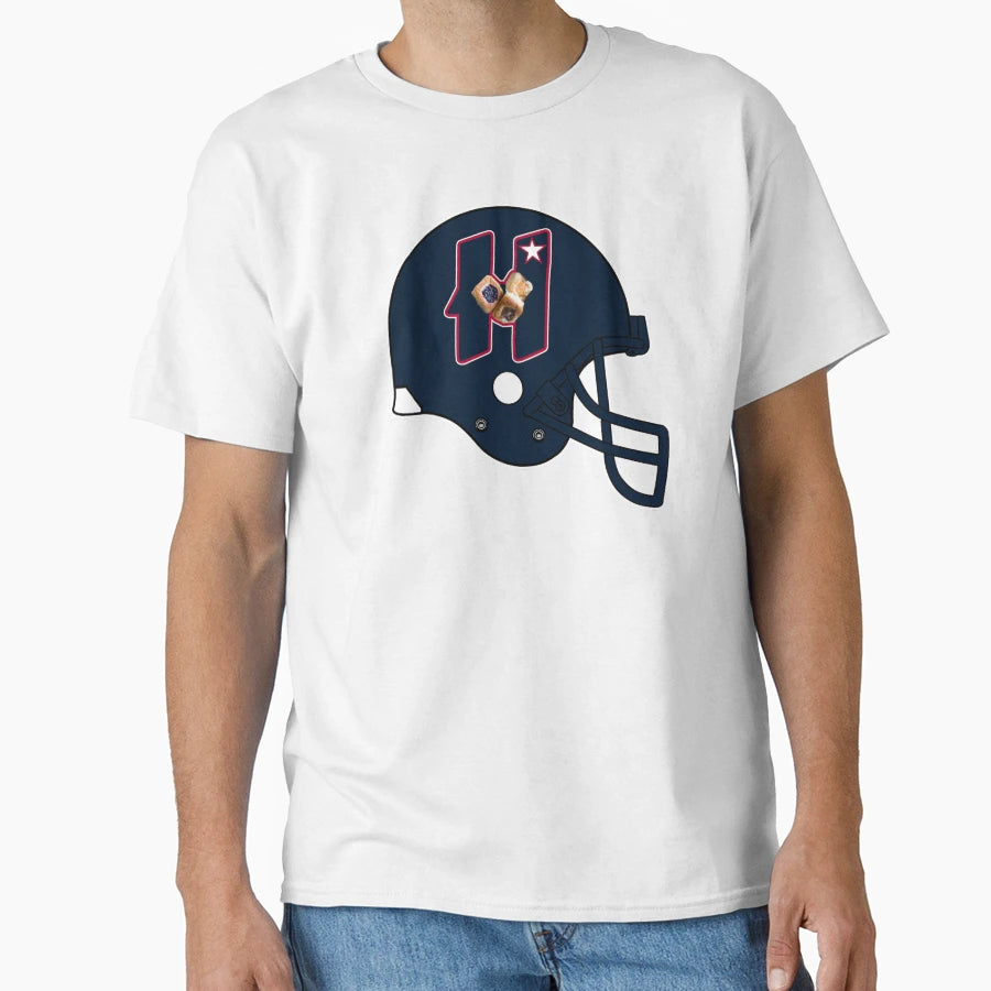 Houston Kolaches Helmet T-Shirt - Trendy Graphic Men Women - T-Shirt, Sweatshirt, Hoodie