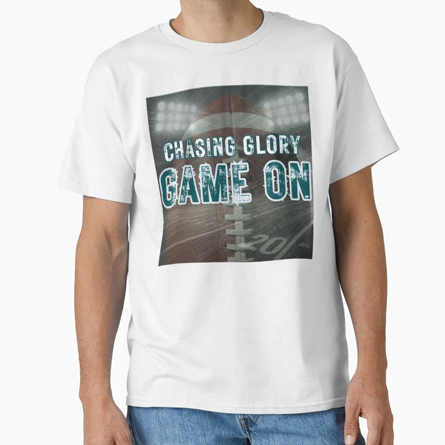 Chasing Glory Game Green Silver T-Shirt - Casual Everyday Wear Men Women - T-Shirt, Sweatshirt, Hoodie