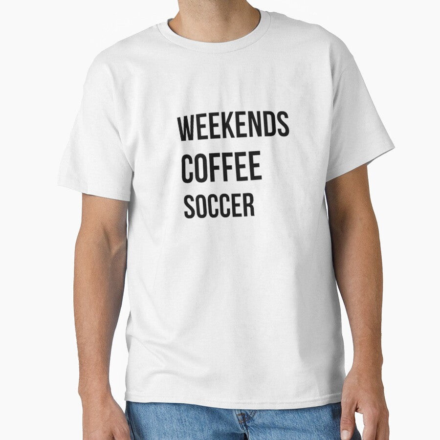 Weekend Coffee Soccer, Mom by Fresh Clothes - Adult & Kids T-Shirts, Sweatshirts & Hoodies apparel design preview 1