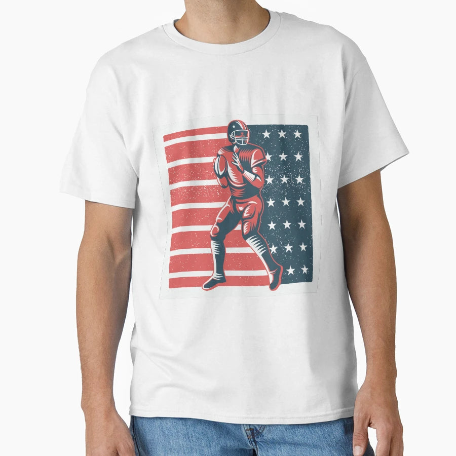All American Football 1 T-Shirt - Casual Everyday Wear Unisex - T-Shirt, Sweatshirt, Hoodie