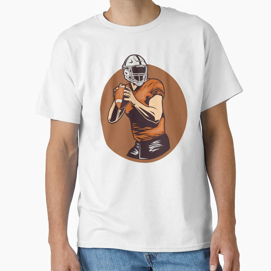 Football Player T-Shirt - Casual Everyday Wear Men Women - T-Shirt, Sweatshirt, Hoodie
