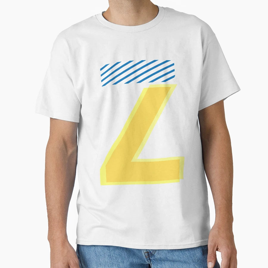 Yellow And Blue Zeta Z T-Shirt - Minimalist Print Unisex - T-Shirt, Sweatshirt, Hoodie