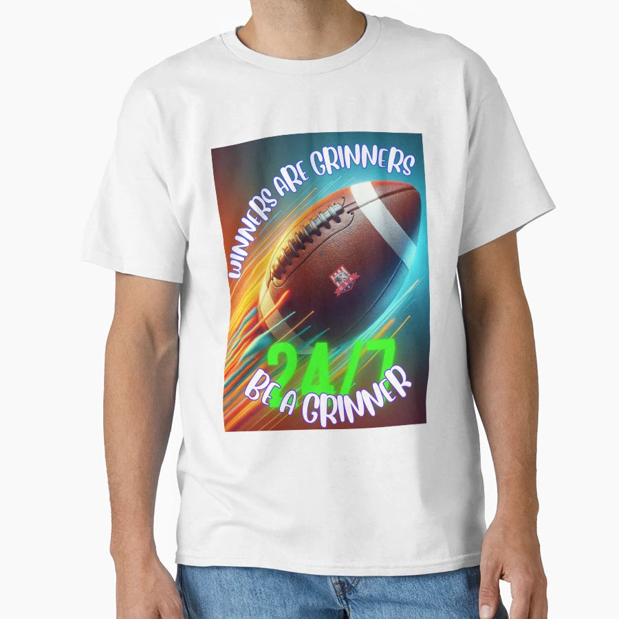 American Football Winners Are Grinners T-Shirt - Streetwear Style Men Women - T-Shirt, Sweatshirt, Hoodie