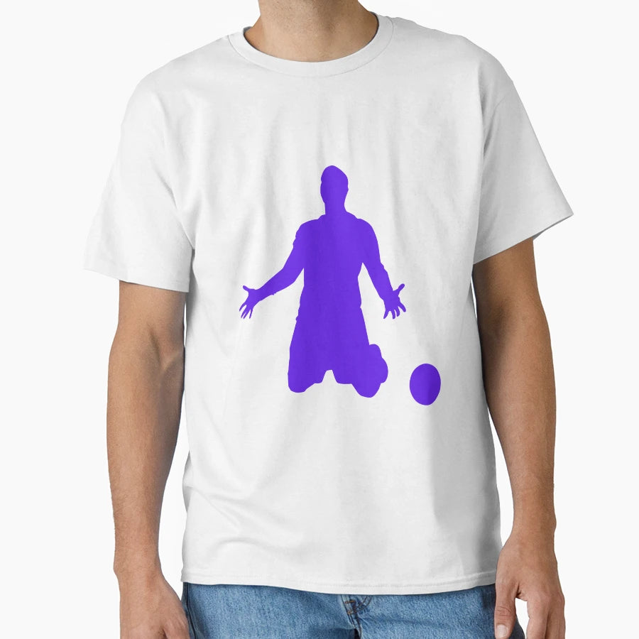 Football Blue Celebration Player T-Shirt - Fun Novelty Design for Adults - T-Shirt, Sweatshirt, Hoodie