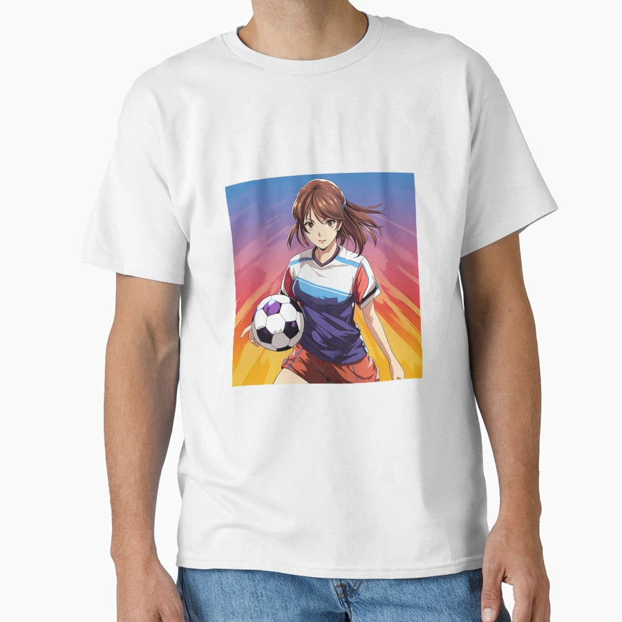Anime Is Playing Soccer T-Shirt - Fun Novelty Design for Adults - T-Shirt, Sweatshirt, Hoodie