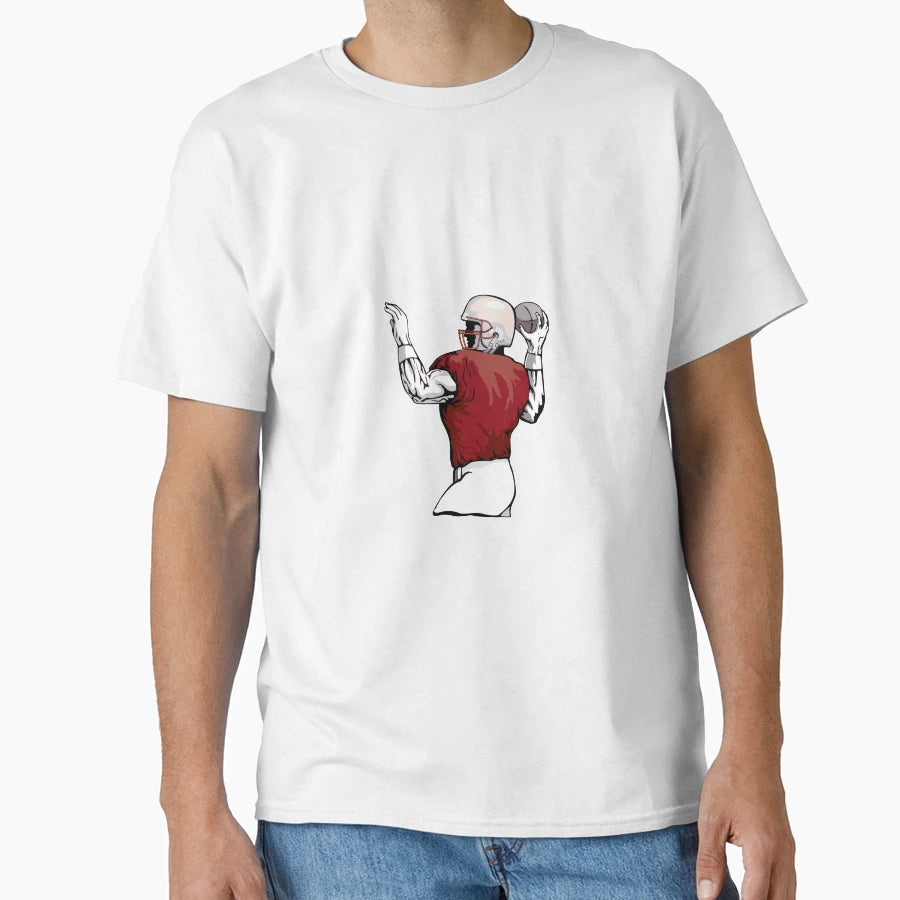 Quarterback Throwing Ball T-Shirt - Fun Novelty Design Men Women - T-Shirt, Sweatshirt, Hoodie