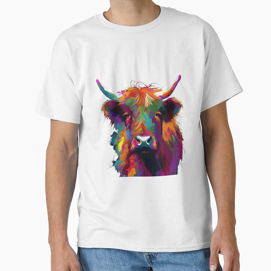 Highland Cow, art, cute baby lover, scottish by - Adult & Kids T-Shirts, Sweatshirts & Hoodies apparel design preview 1
