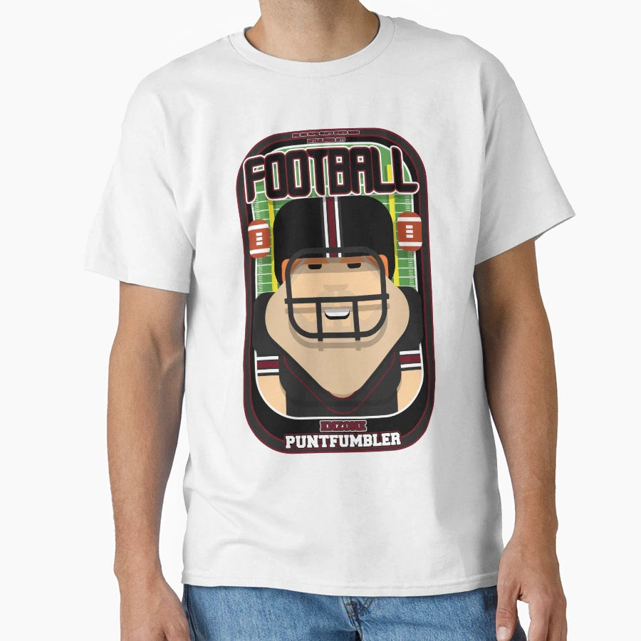 American Football Black And Maroon T-Shirt - Fun Novelty Design for Adults - T-Shirt, Sweatshirt, Hoodie