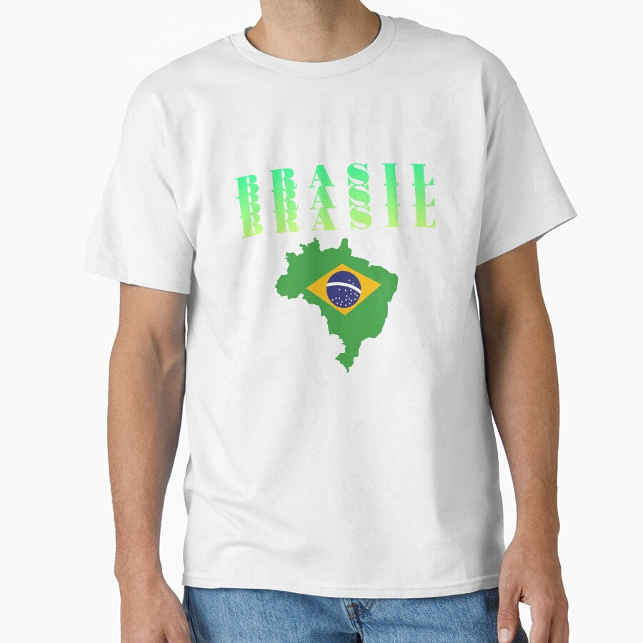 Brazilian Map with flag of the heart Brazil by Lumia - Adult & Kids T-Shirts, Sweatshirts & Hoodies apparel design preview 1