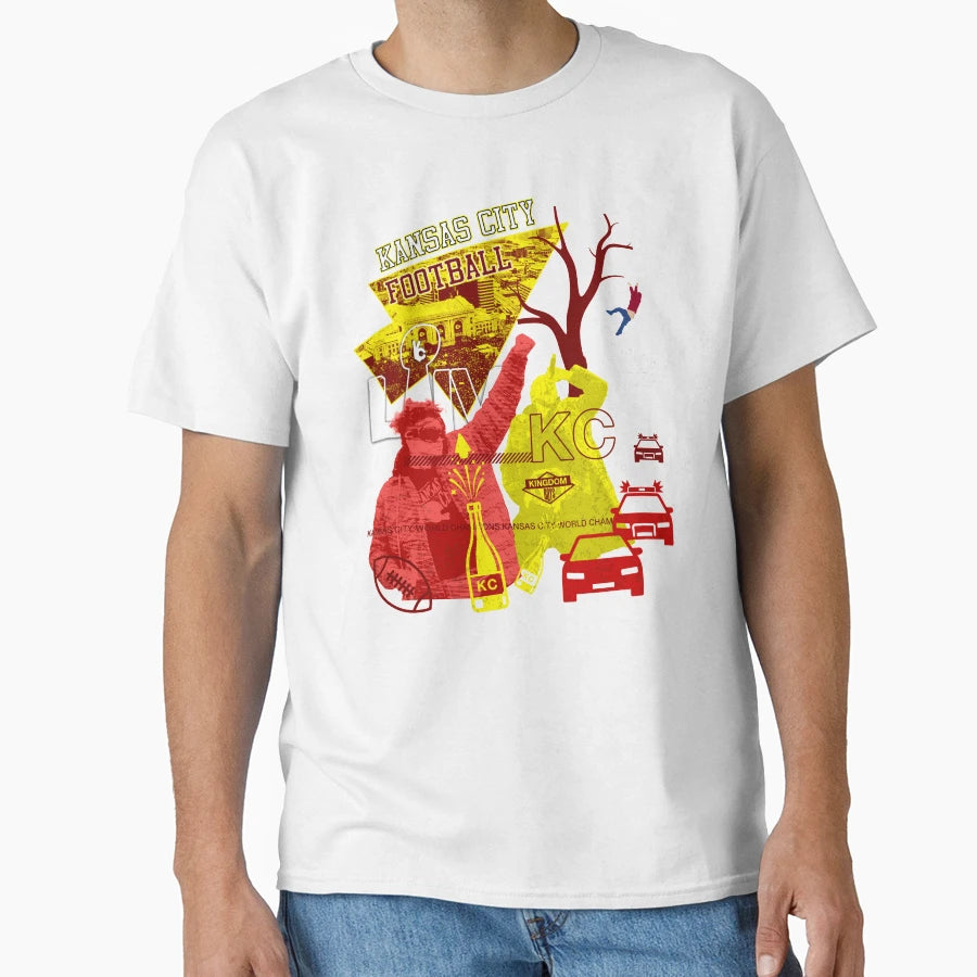 Kansas City Football Parade T-Shirt - Trendy Graphic Men Women - T-Shirt, Sweatshirt, Hoodie