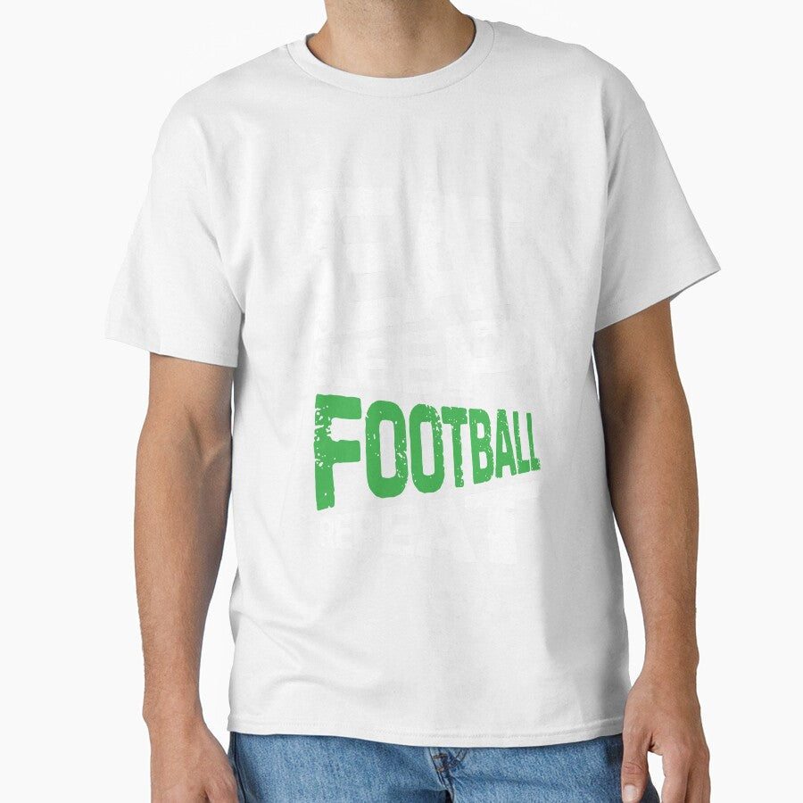 Eat sleep football repeat by Grafik0 - Adult & Kids T-Shirts, Sweatshirts & Hoodies apparel design preview 1