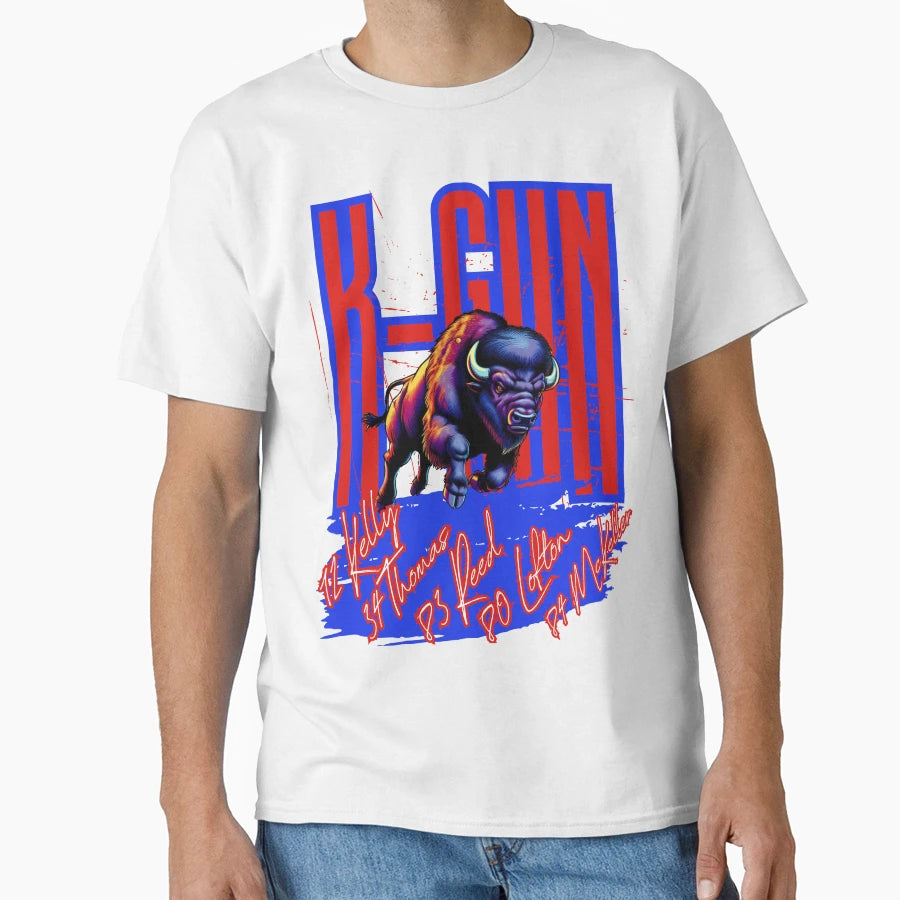 Legendary K Gun Buffalo Offense T-Shirt - Custom Art Print Men Women - T-Shirt, Sweatshirt, Hoodie