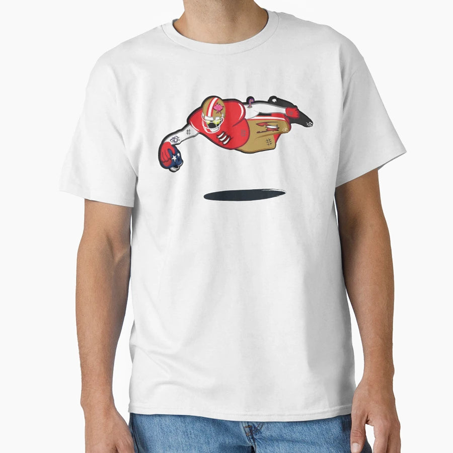 Zombie Football Player San T-Shirt - Fun Novelty Design for Adults - T-Shirt, Sweatshirt, Hoodie