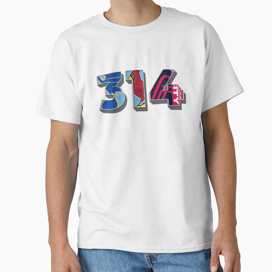 314- area code STL sports by Osprey - Adult & Kids T-Shirts, Sweatshirts & Hoodies apparel design preview 1
