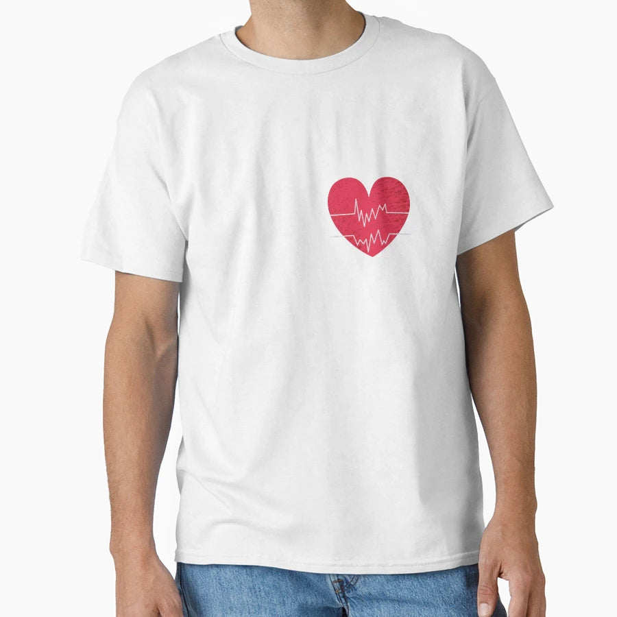 Heart Beat T-Shirt - Custom Art Print Men Women - T-Shirt, Sweatshirt, Hoodie