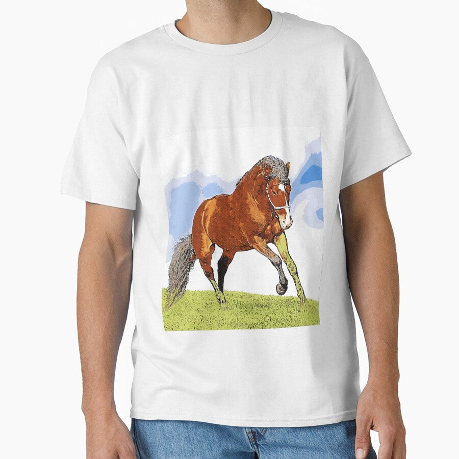 Horse Сolor art by artdragongift 15 - Adult & Kids T-Shirts, Sweatshirts & Hoodies apparel design preview 1