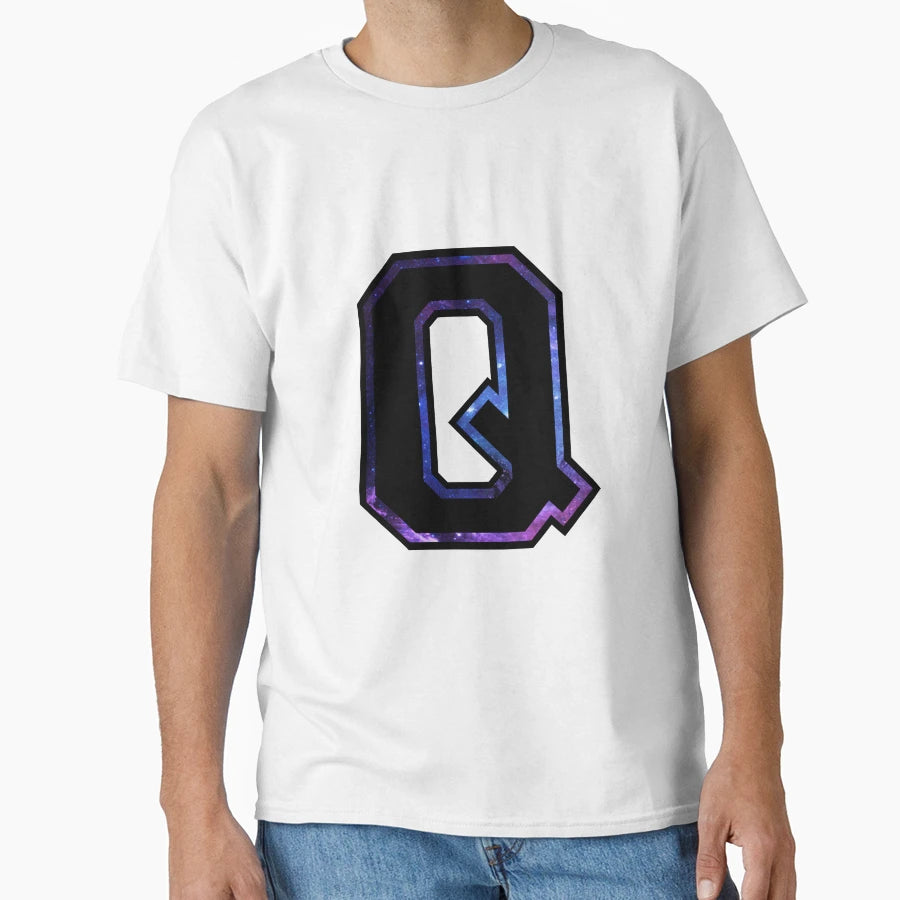 Q Varsity Letters T-Shirt - Graphic Print Unisex - T-Shirt, Sweatshirt, Hoodie