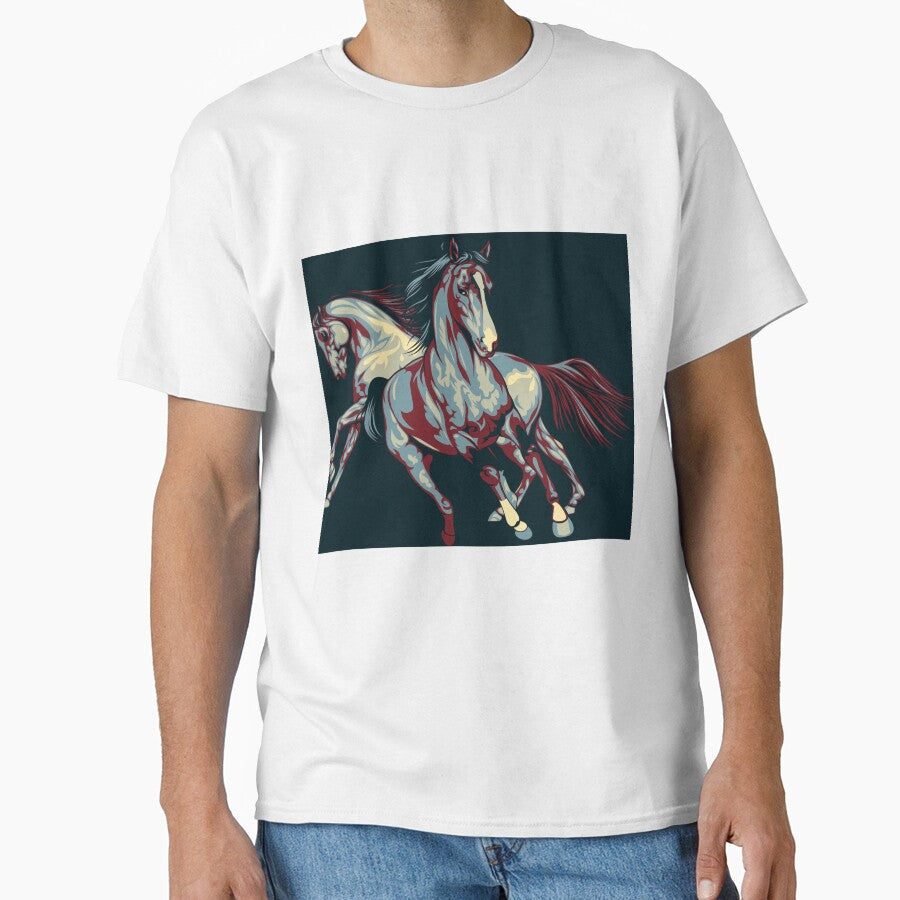 Horse Сolor print by artdragongift 15 - Adult & Kids T-Shirts, Sweatshirts & Hoodies apparel design preview 1