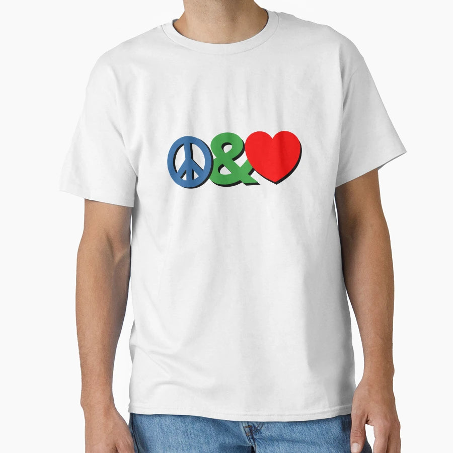 Peace Love C Shadow T-Shirt - Minimalist Print for Adults - T-Shirt, Sweatshirt, Hoodie