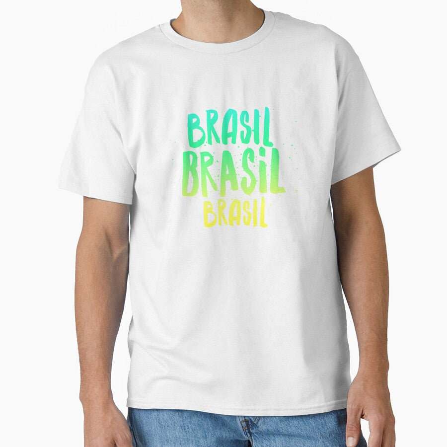 Splash paint Yellow and Green Brazil Colors by Lumia - Adult & Kids T-Shirts, Sweatshirts & Hoodies apparel design preview 1