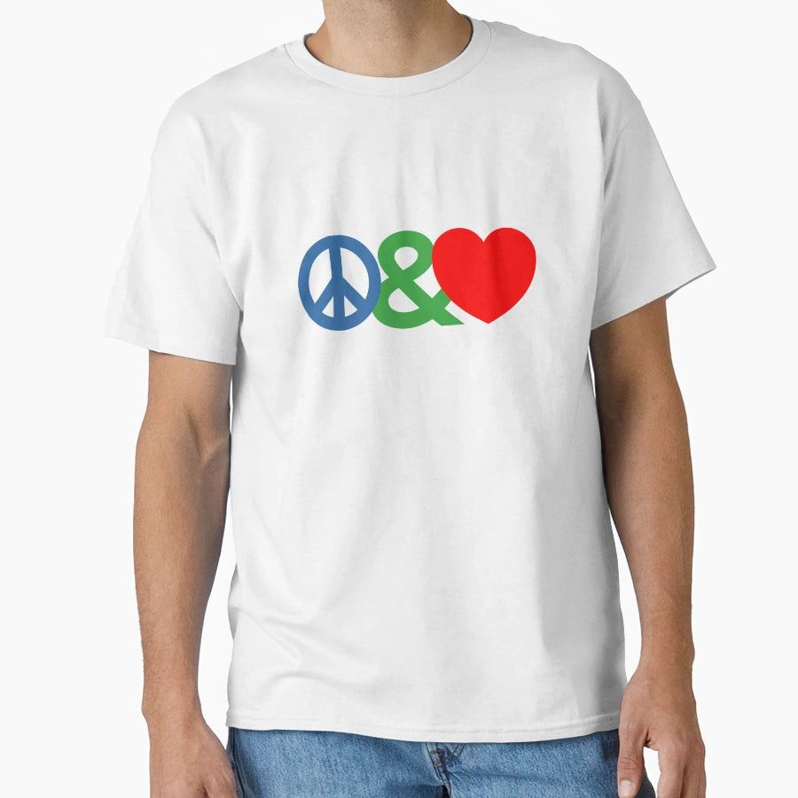 Peace Love T-Shirt - Aesthetic Graphic Men Women - T-Shirt, Sweatshirt, Hoodie