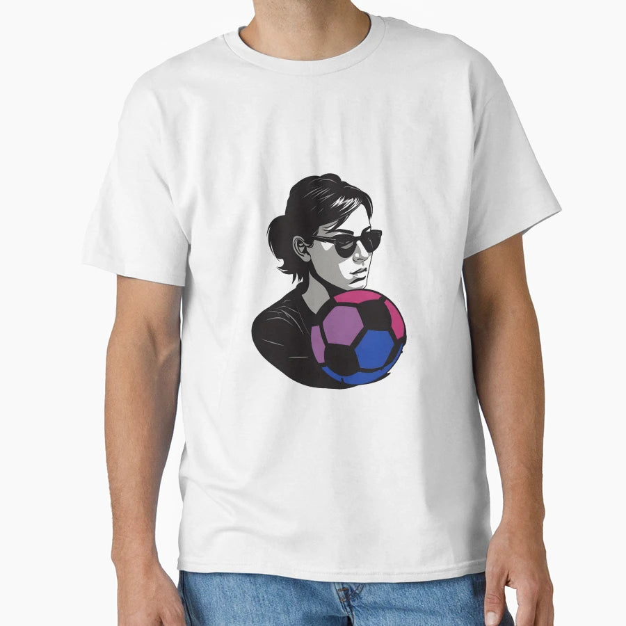 Soccer Bisexual Lgbtqia Pride T-Shirt - Fun Novelty Design for Adults - T-Shirt, Sweatshirt, Hoodie