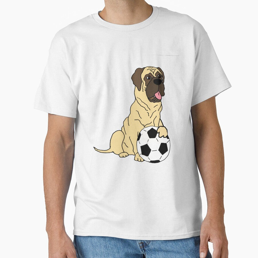 Funny English Mastiff Dog Playing Soccer by Nature's - Adult & Kids T-Shirts, Sweatshirts & Hoodies apparel design preview 1