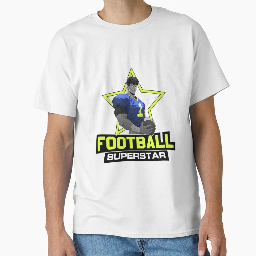 American Football Superstar Anime T-Shirt - Trendy Graphic for Adults - T-Shirt, Sweatshirt, Hoodie