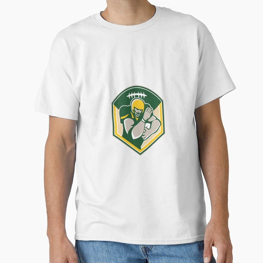 American Gridiron Running Back Fending T-Shirt - Custom Art Print Unisex - T-Shirt, Sweatshirt, Hoodie