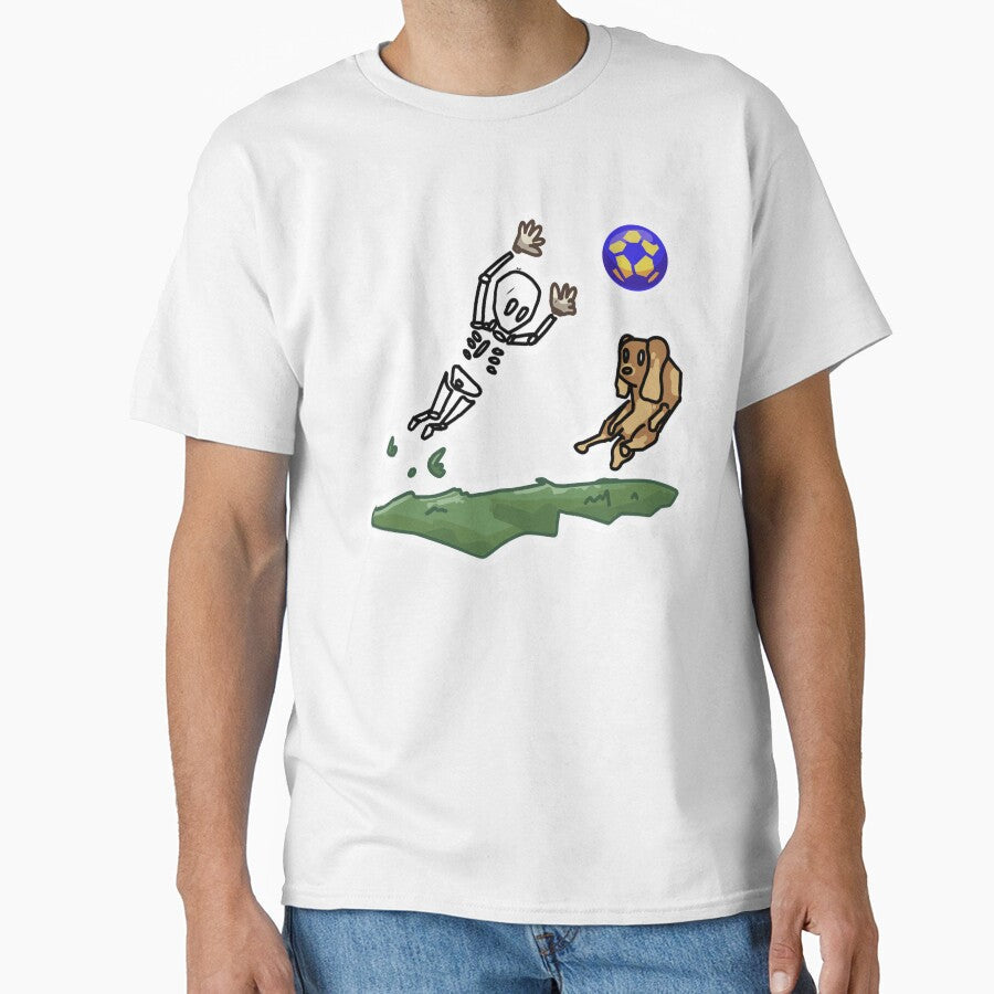 #008 Skeleton Soccer by Jasmine Froley - Adult & Kids T-Shirts, Sweatshirts & Hoodies apparel design preview 1