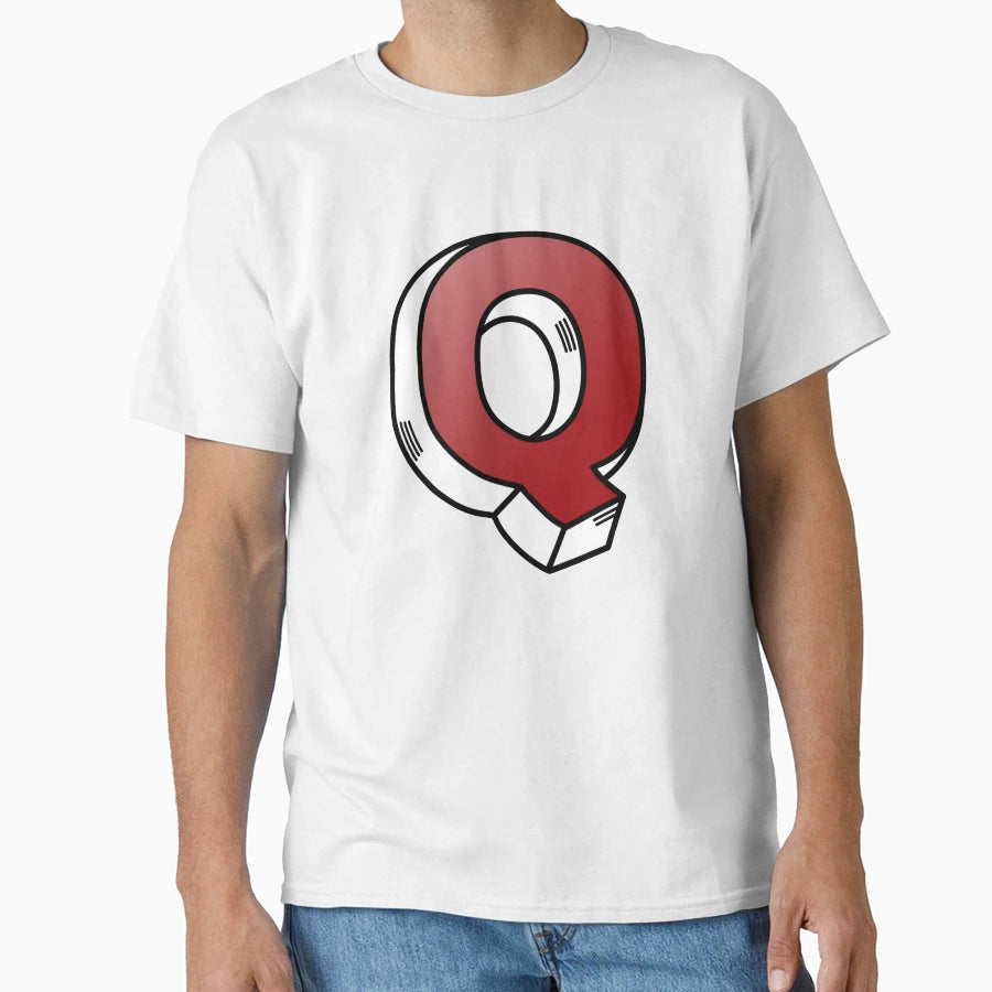 Letter Q T-Shirt - Minimalist Print for Adults - T-Shirt, Sweatshirt, Hoodie